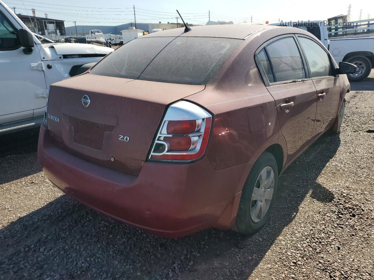 2007 Nissan Sentra 2.0 Red vin: 3N1AB61E57L603294