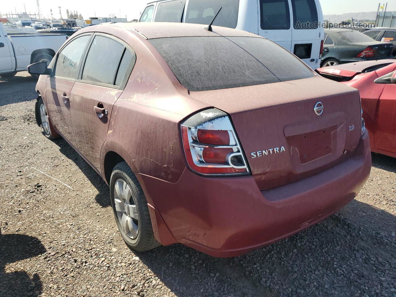 2007 Nissan Sentra 2.0 Red vin: 3N1AB61E57L603294