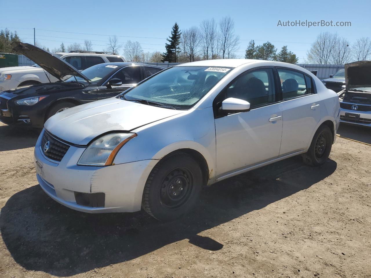 2007 Nissan Sentra 2.0 Silver vin: 3N1AB61E57L682126