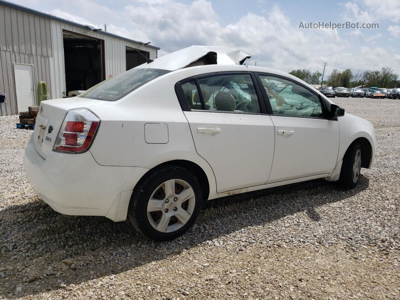 2007 Nissan Sentra 2.0 White vin: 3N1AB61E67L629144