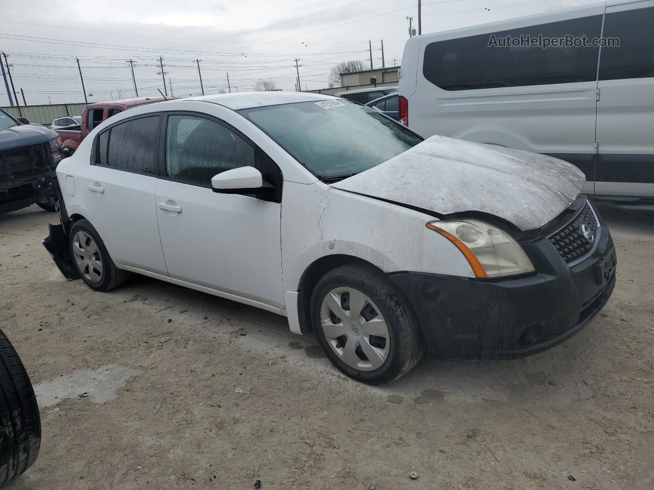 2007 Nissan Sentra 2.0 Белый vin: 3N1AB61E87L608960