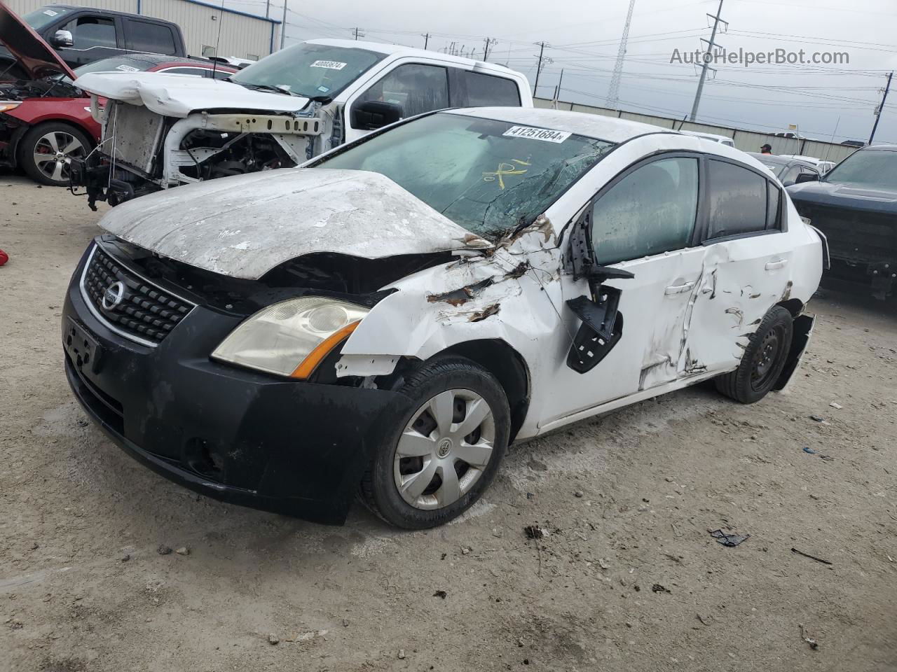 2007 Nissan Sentra 2.0 Белый vin: 3N1AB61E87L608960