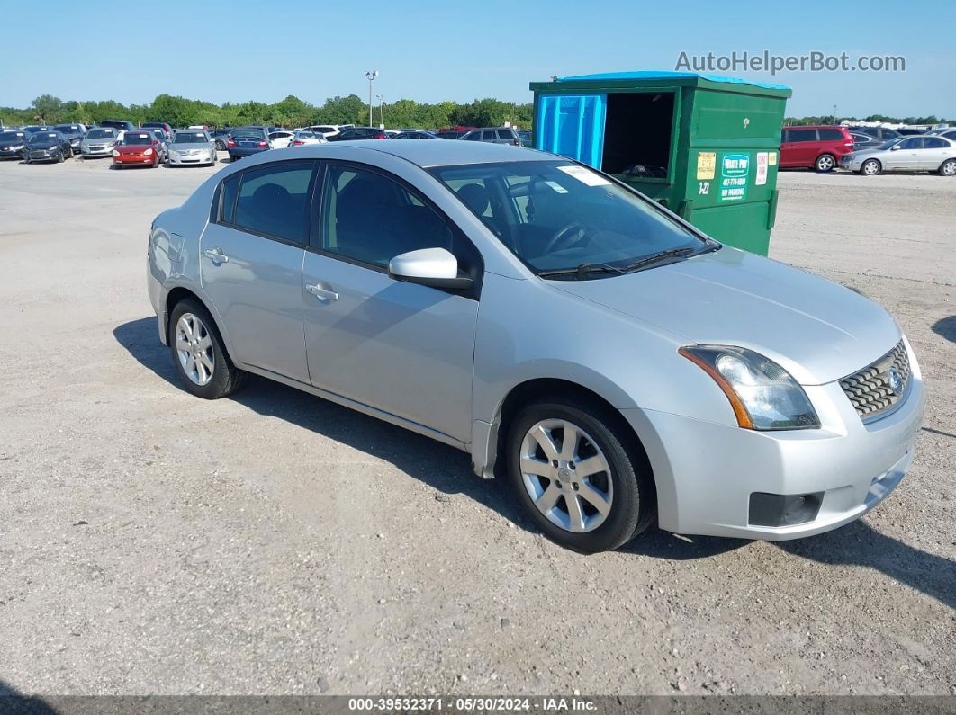 2007 Nissan Sentra 2.0s Silver vin: 3N1AB61E87L622311