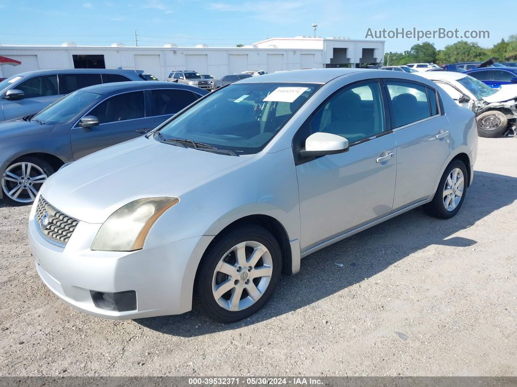 2007 Nissan Sentra 2.0s Silver vin: 3N1AB61E87L622311