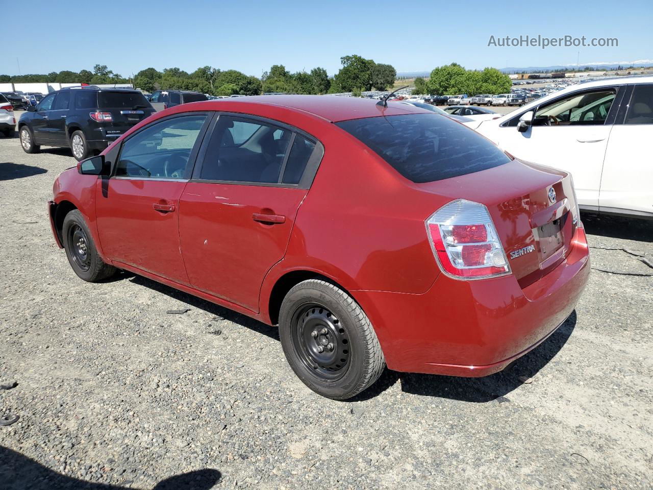 2007 Nissan Sentra 2.0 Red vin: 3N1AB61E97L606277