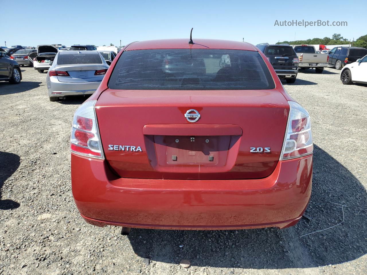 2007 Nissan Sentra 2.0 Red vin: 3N1AB61E97L606277