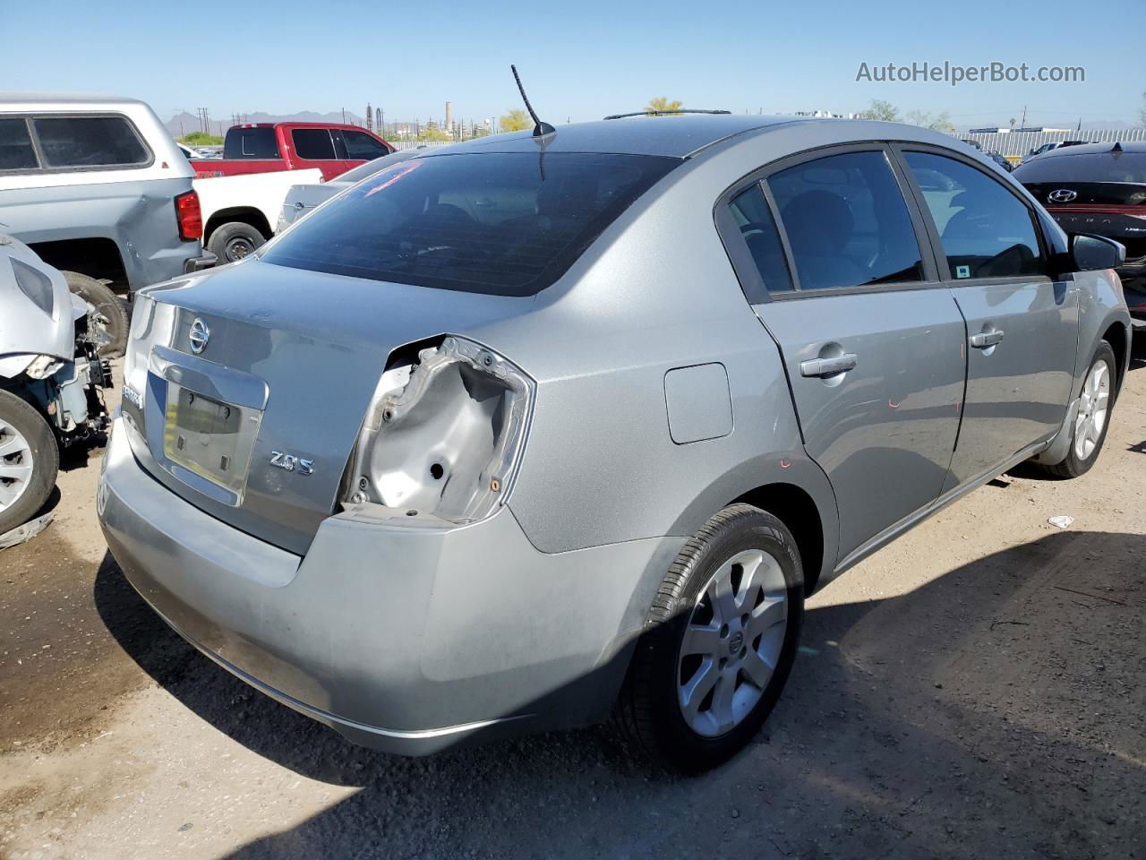 2007 Nissan Sentra 2.0 Silver vin: 3N1AB61E97L612953