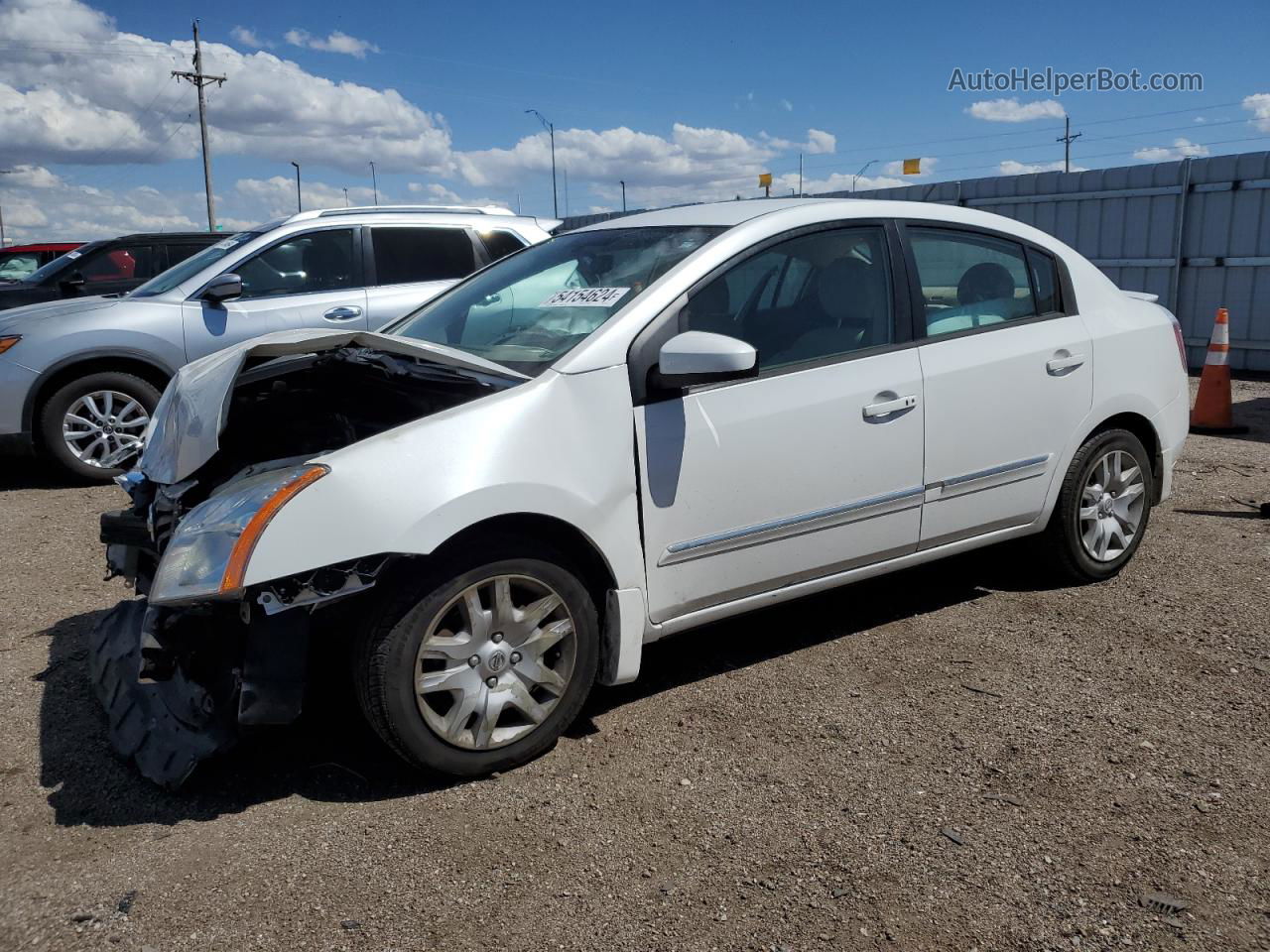 2012 Nissan Sentra 2.0 White vin: 3N1AB6AP0CL607037