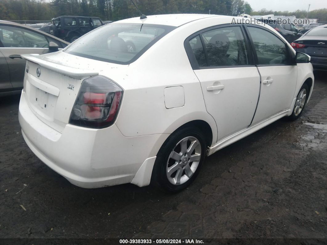 2012 Nissan Sentra 2.0 Sr White vin: 3N1AB6AP0CL614294