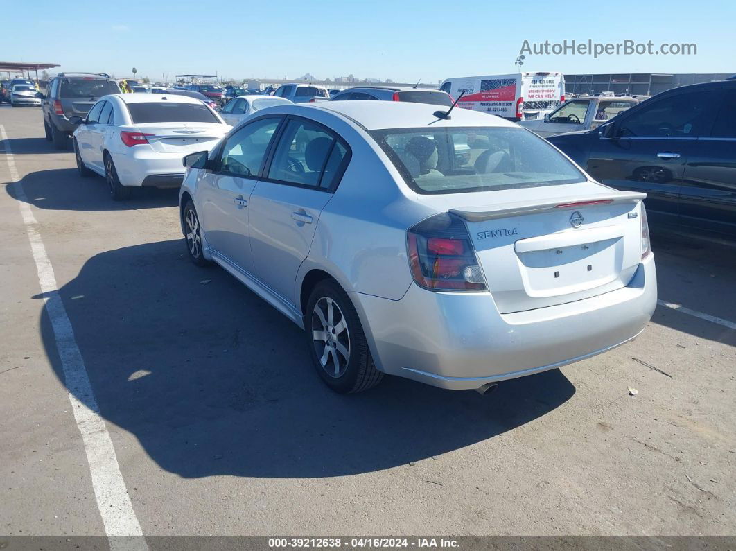 2012 Nissan Sentra 2.0 Sr Gray vin: 3N1AB6AP0CL636943