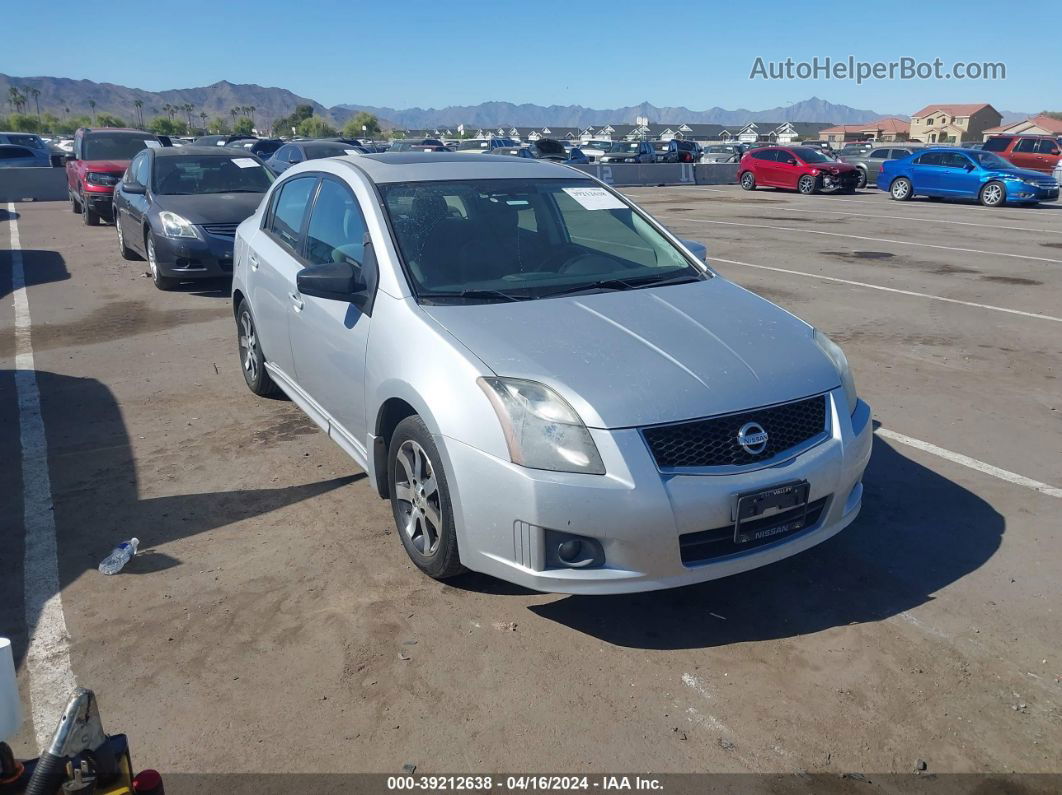 2012 Nissan Sentra 2.0 Sr Gray vin: 3N1AB6AP0CL636943