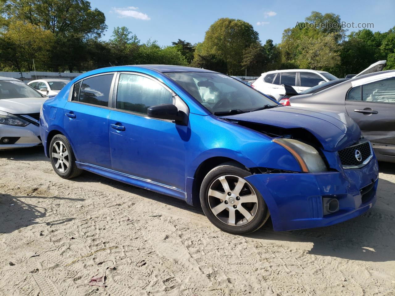 2012 Nissan Sentra 2.0 Blue vin: 3N1AB6AP0CL643164