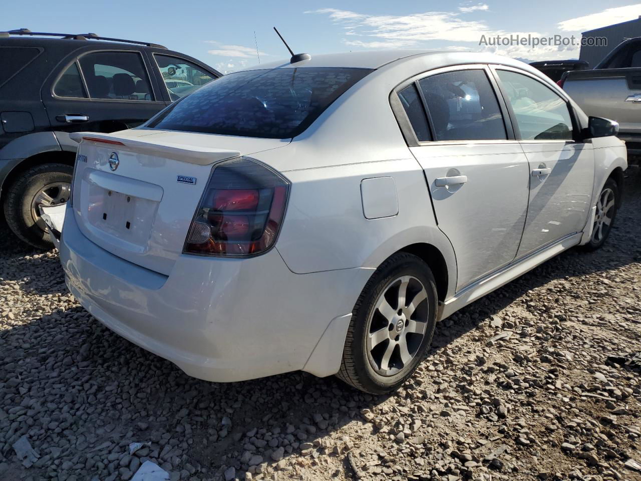 2012 Nissan Sentra 2.0 White vin: 3N1AB6AP0CL661180