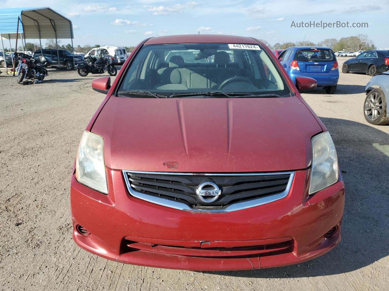 2012 Nissan Sentra 2.0 Красный vin: 3N1AB6AP0CL672180