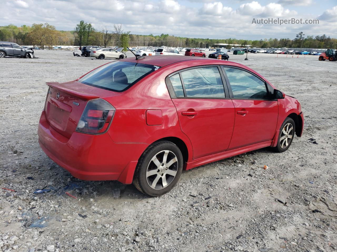 2012 Nissan Sentra 2.0 Красный vin: 3N1AB6AP0CL720180