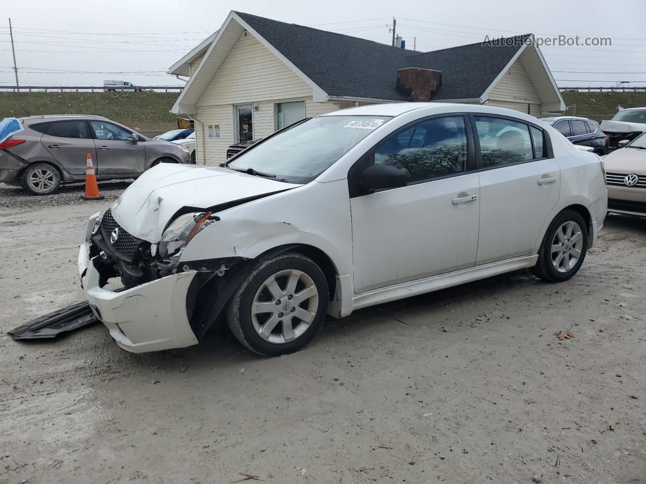 2012 Nissan Sentra 2.0 Белый vin: 3N1AB6AP0CL734094