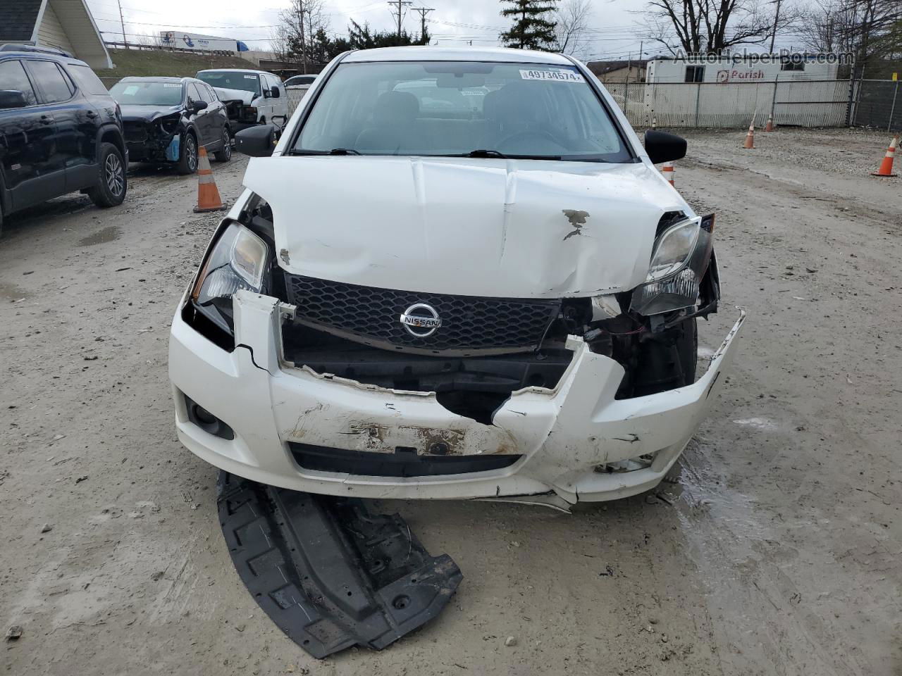 2012 Nissan Sentra 2.0 Белый vin: 3N1AB6AP0CL734094