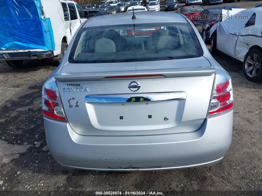 2012 Nissan Sentra 2.0 Silver vin: 3N1AB6AP0CL779956