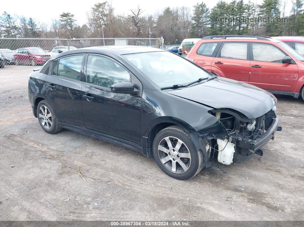 2012 Nissan Sentra 2.0 Sr Black vin: 3N1AB6AP1CL610299