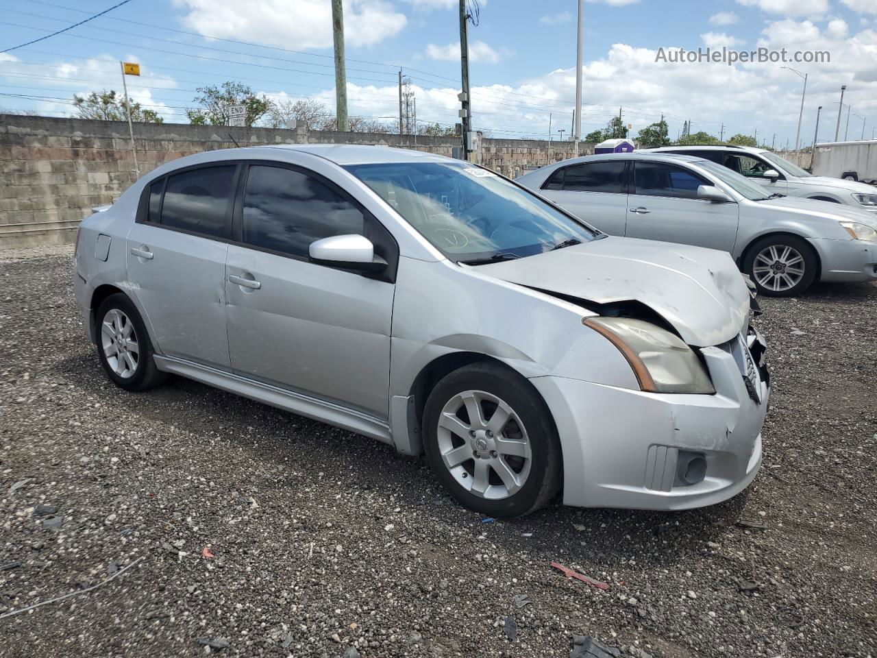 2012 Nissan Sentra 2.0 Silver vin: 3N1AB6AP1CL647210