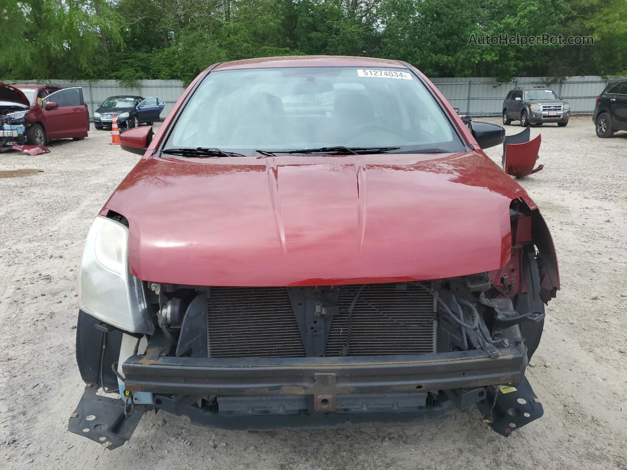 2012 Nissan Sentra 2.0 Burgundy vin: 3N1AB6AP1CL677923