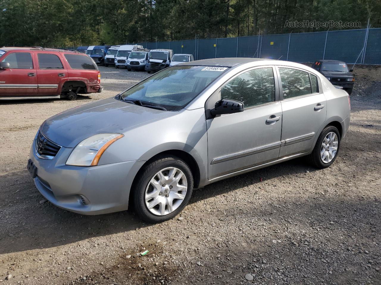 2012 Nissan Sentra 2.0 Silver vin: 3N1AB6AP1CL738476