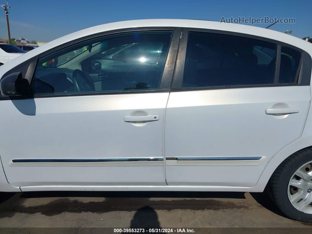 2012 Nissan Sentra 2.0 S White vin: 3N1AB6AP1CL741359