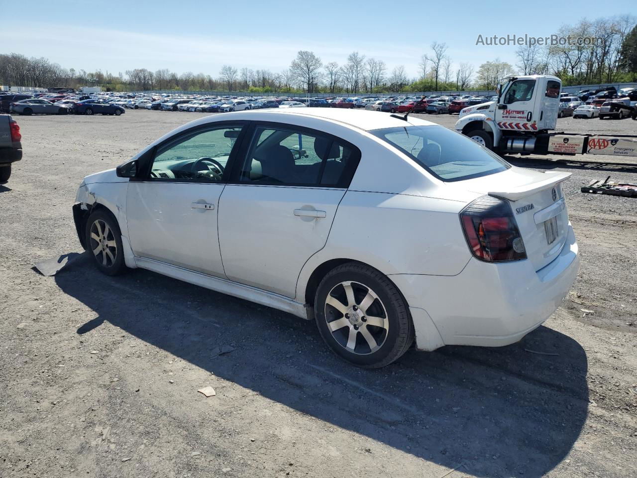 2012 Nissan Sentra 2.0 Белый vin: 3N1AB6AP1CL769713