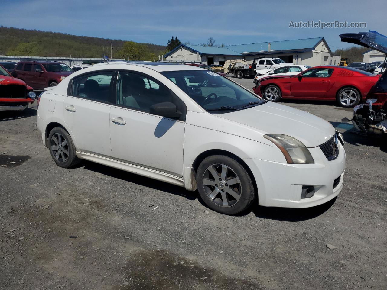 2012 Nissan Sentra 2.0 Белый vin: 3N1AB6AP1CL769713