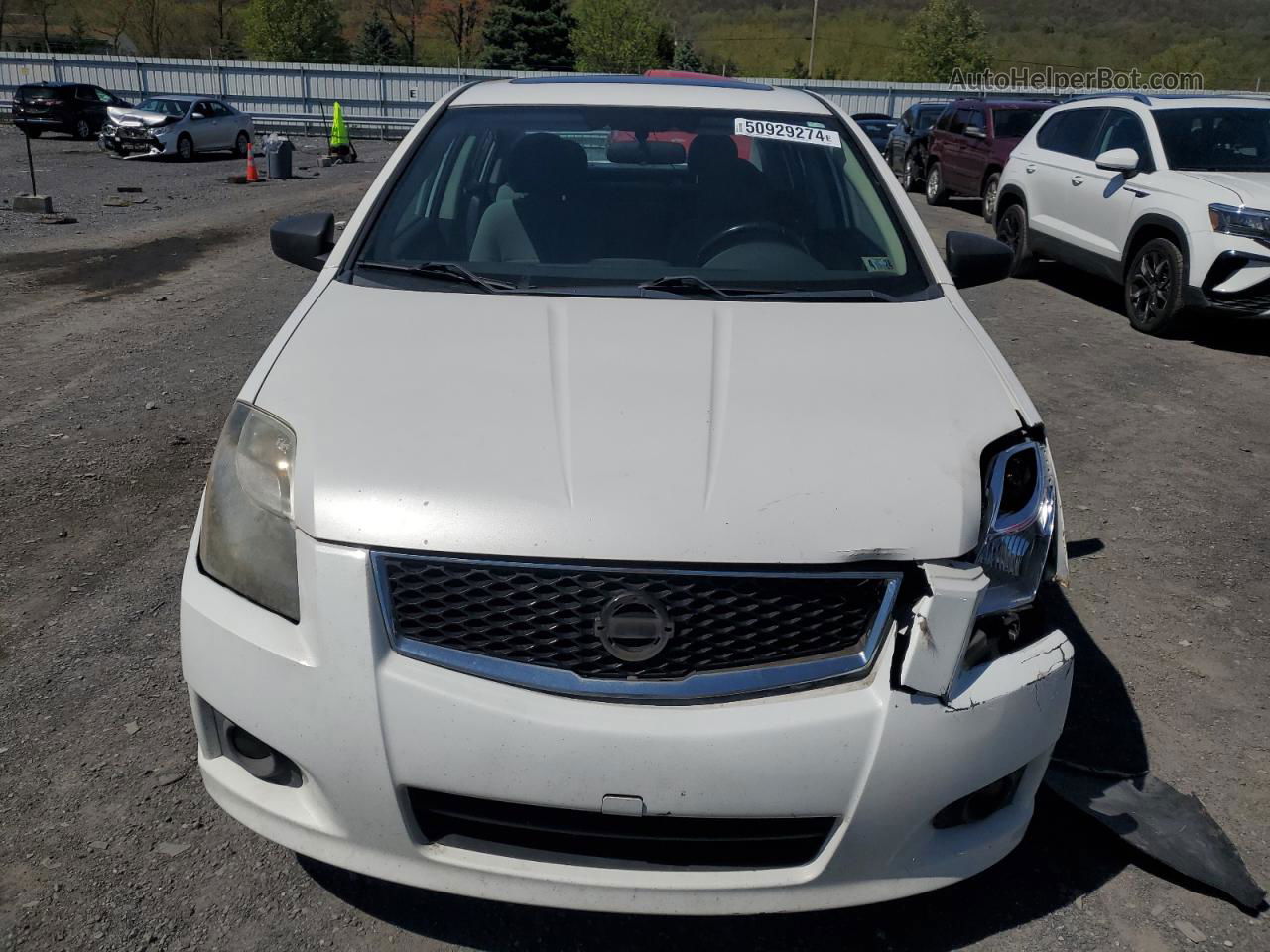 2012 Nissan Sentra 2.0 Белый vin: 3N1AB6AP1CL769713