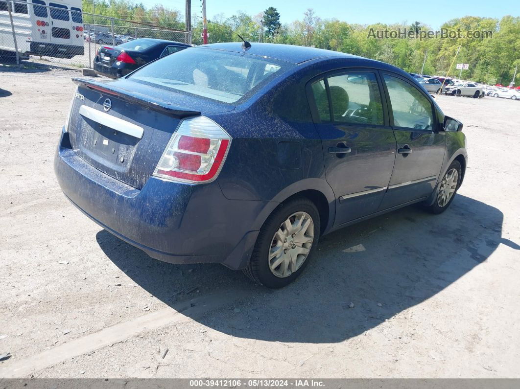 2012 Nissan Sentra 2.0 S Blue vin: 3N1AB6AP2CL641481