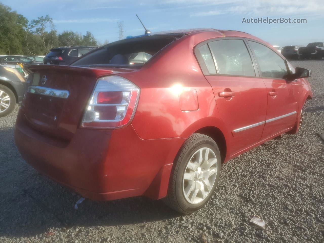 2012 Nissan Sentra 2.0 Red vin: 3N1AB6AP2CL722402