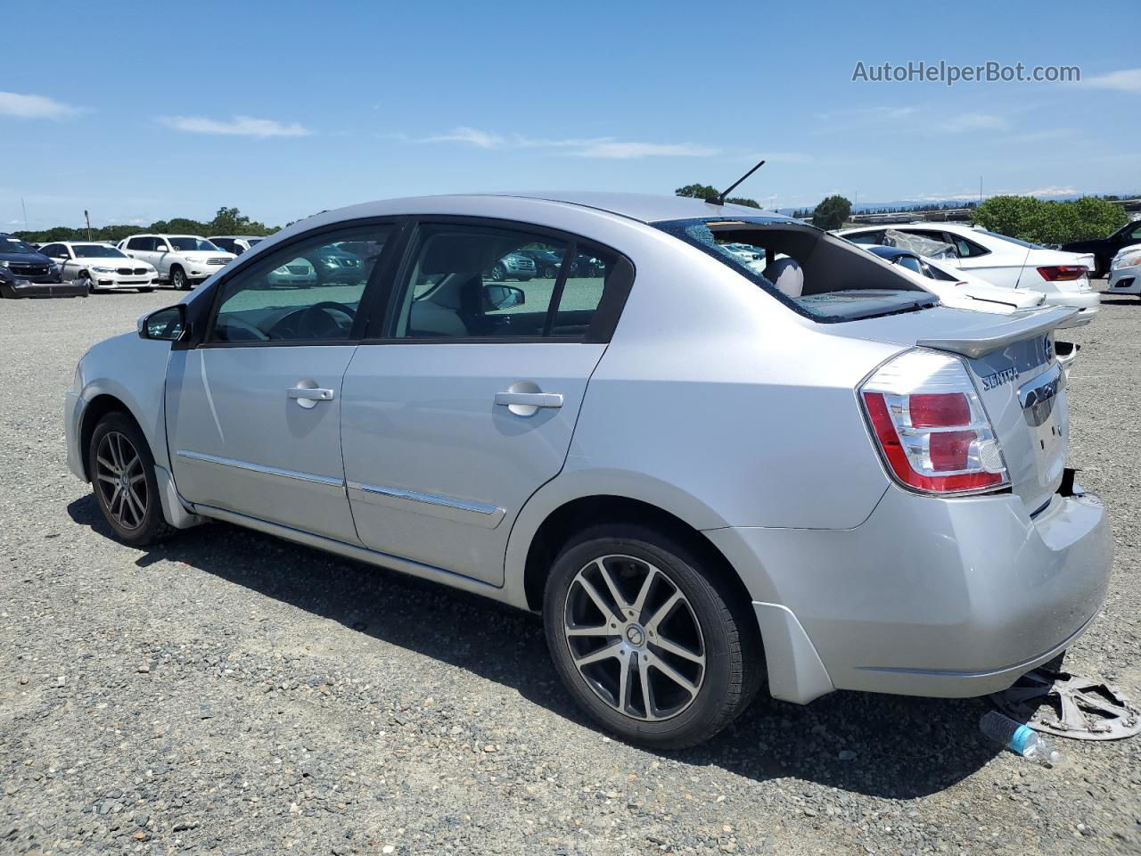 2012 Nissan Sentra 2.0 Silver vin: 3N1AB6AP2CL728412