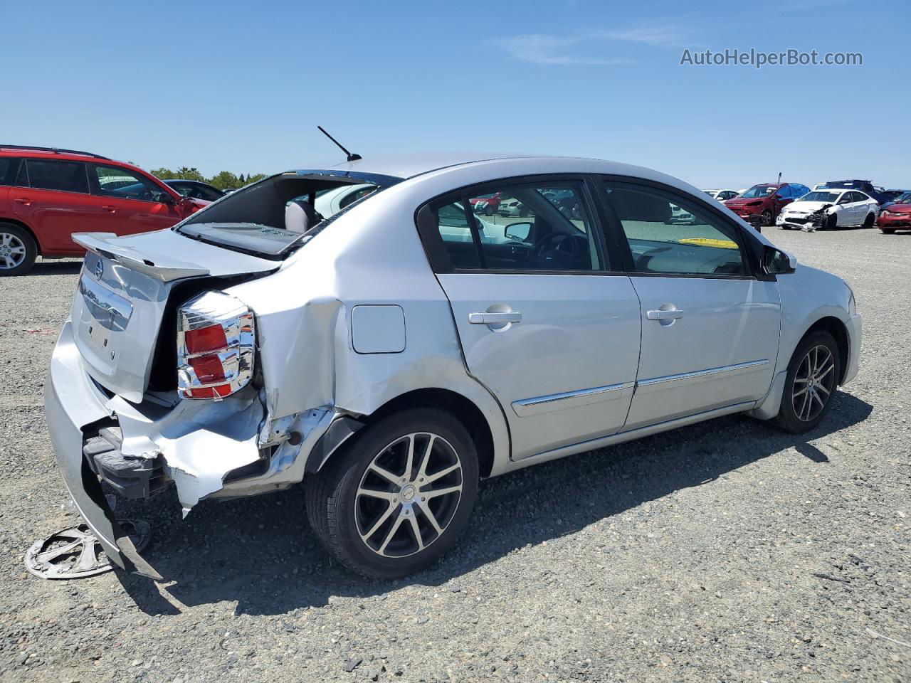 2012 Nissan Sentra 2.0 Silver vin: 3N1AB6AP2CL728412