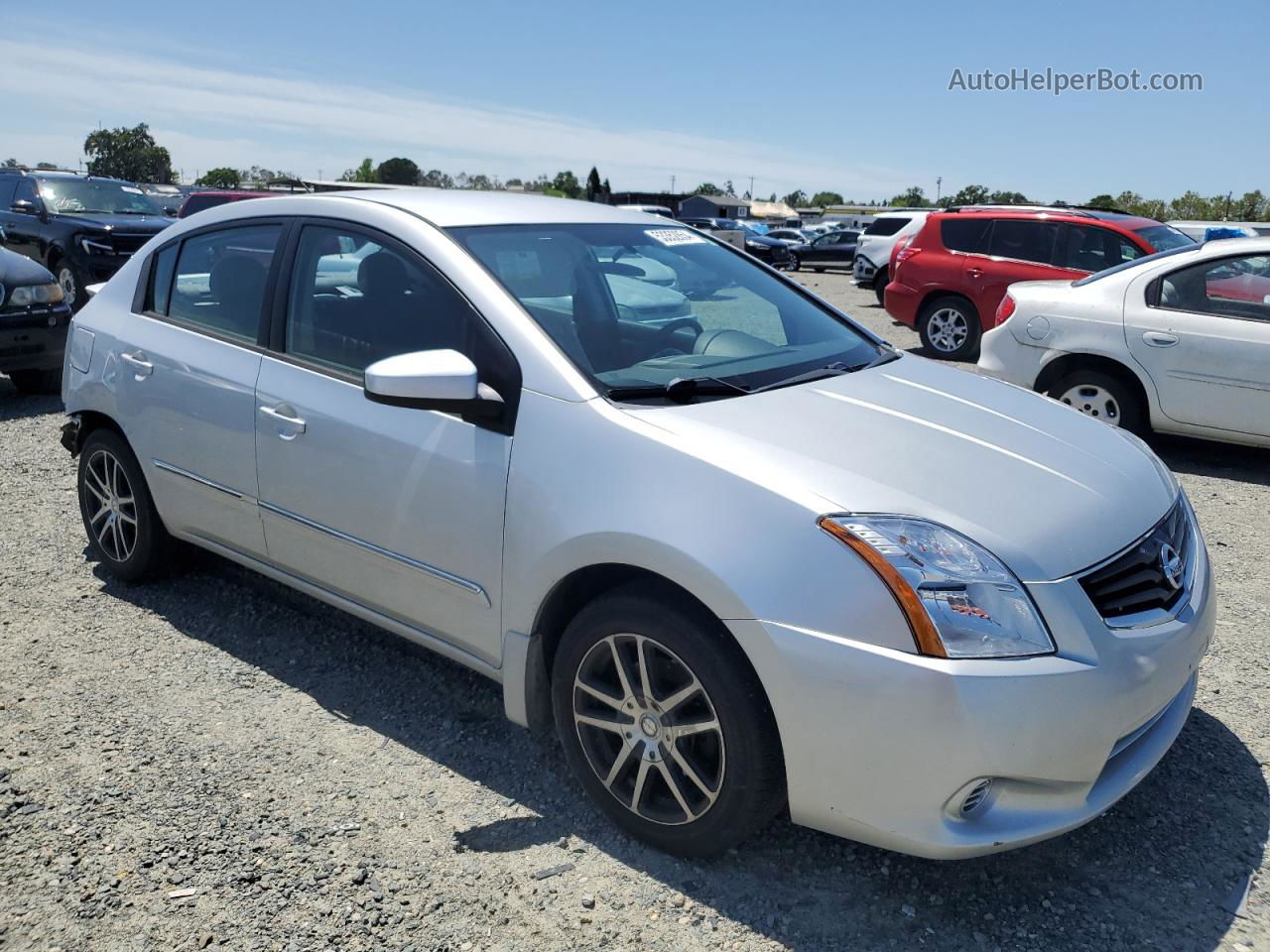 2012 Nissan Sentra 2.0 Silver vin: 3N1AB6AP2CL728412