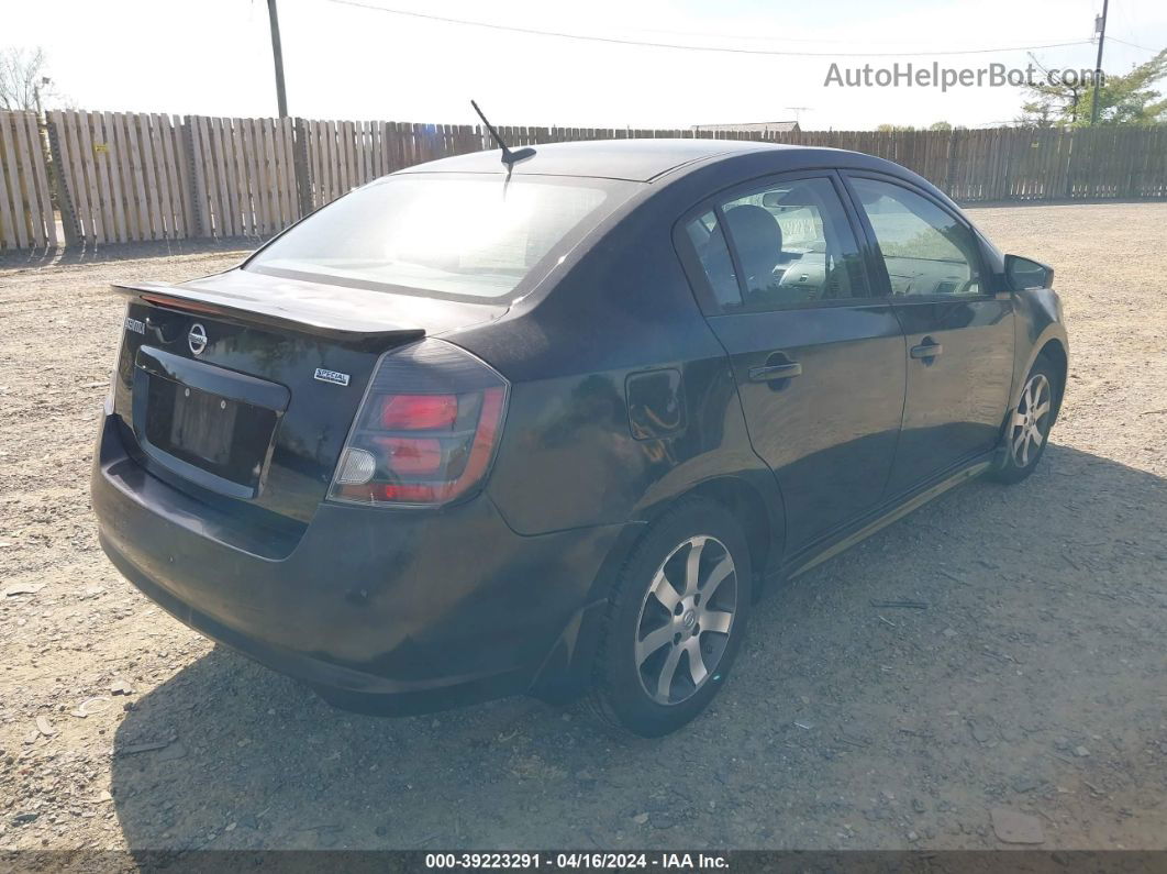 2012 Nissan Sentra 2.0 Sr Black vin: 3N1AB6AP2CL737465