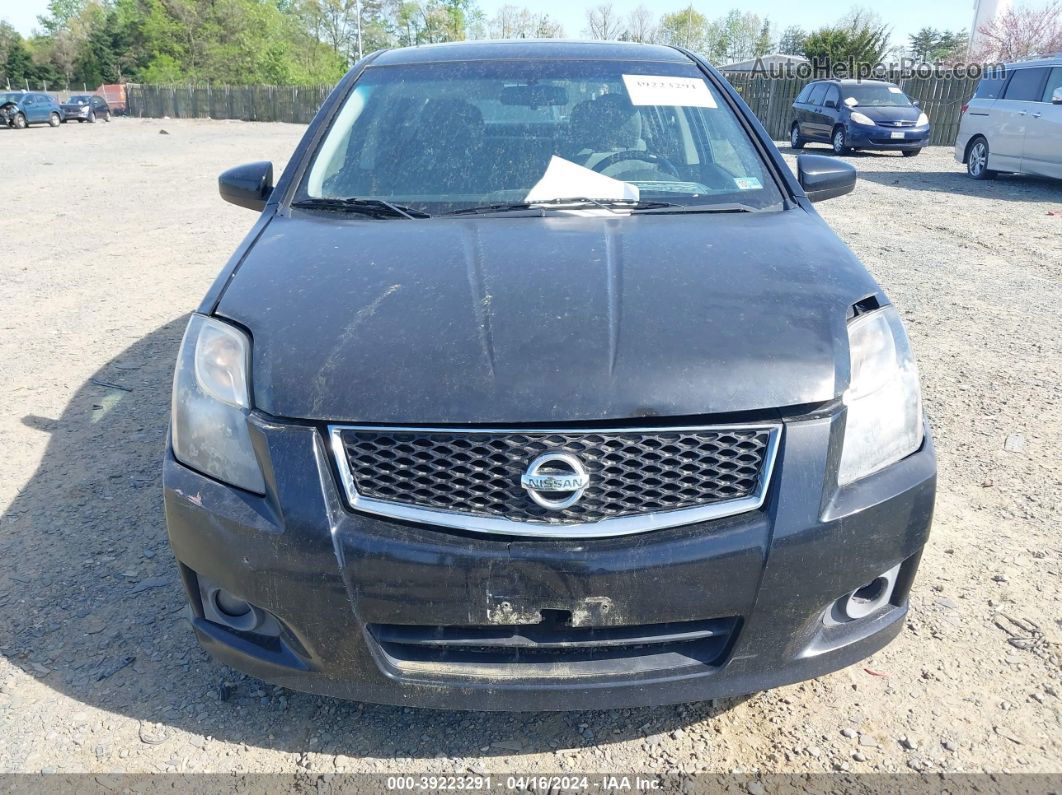 2012 Nissan Sentra 2.0 Sr Black vin: 3N1AB6AP2CL737465