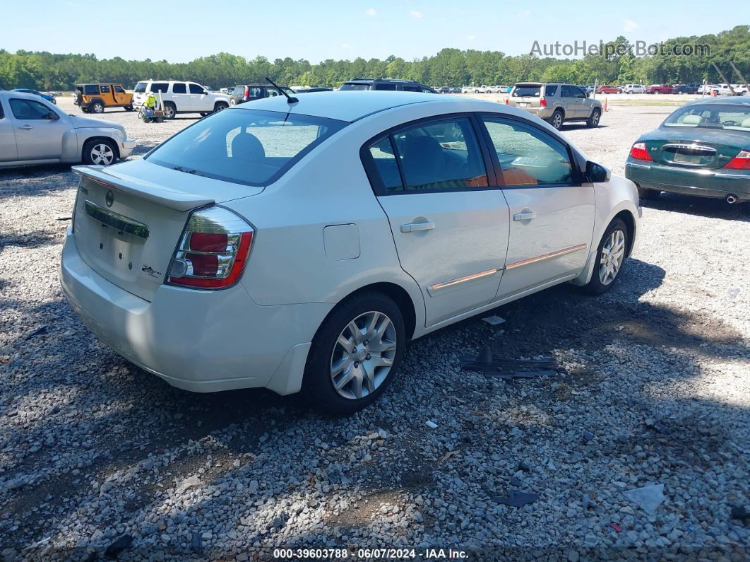 2012 Nissan Sentra 2.0 S White vin: 3N1AB6AP2CL742598