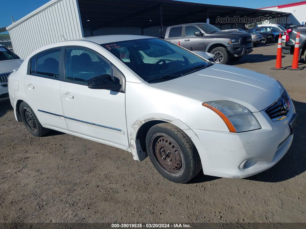 2012 Nissan Sentra 2.0 S White vin: 3N1AB6AP3CL633390