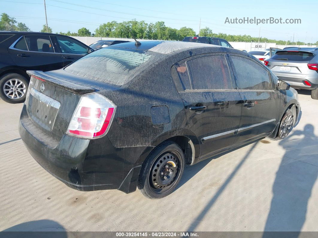 2012 Nissan Sentra 2.0 S Black vin: 3N1AB6AP3CL666745