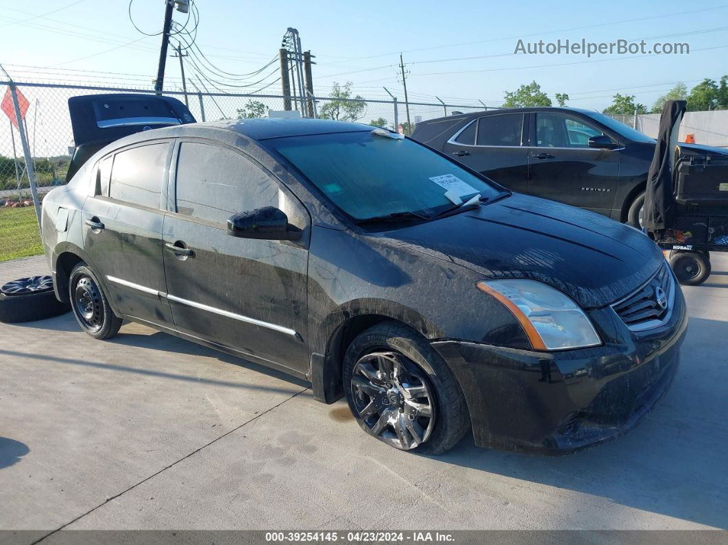 2012 Nissan Sentra 2.0 S Black vin: 3N1AB6AP3CL666745