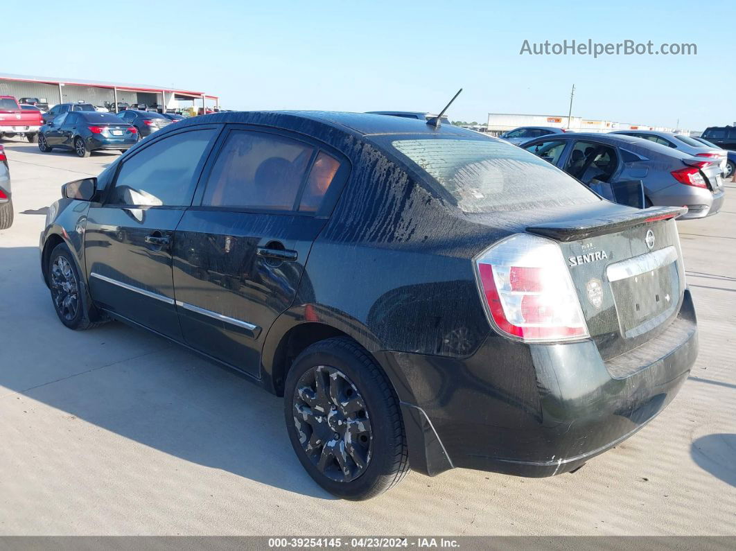 2012 Nissan Sentra 2.0 S Black vin: 3N1AB6AP3CL666745