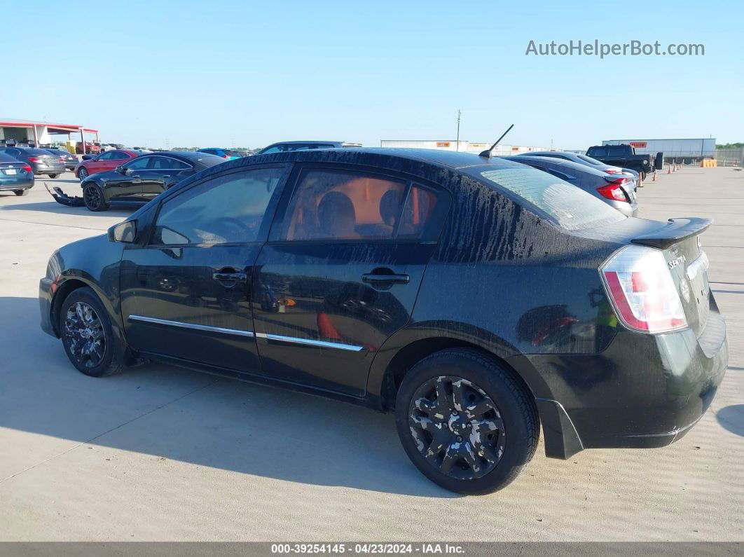 2012 Nissan Sentra 2.0 S Black vin: 3N1AB6AP3CL666745