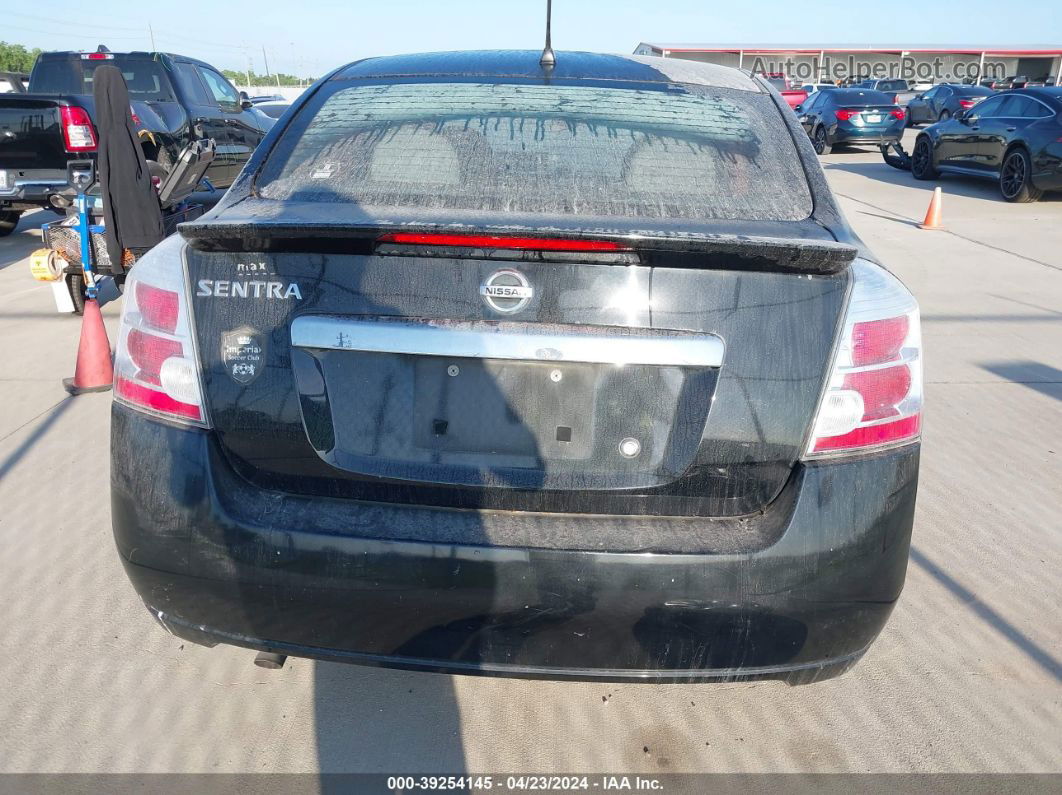 2012 Nissan Sentra 2.0 S Black vin: 3N1AB6AP3CL666745