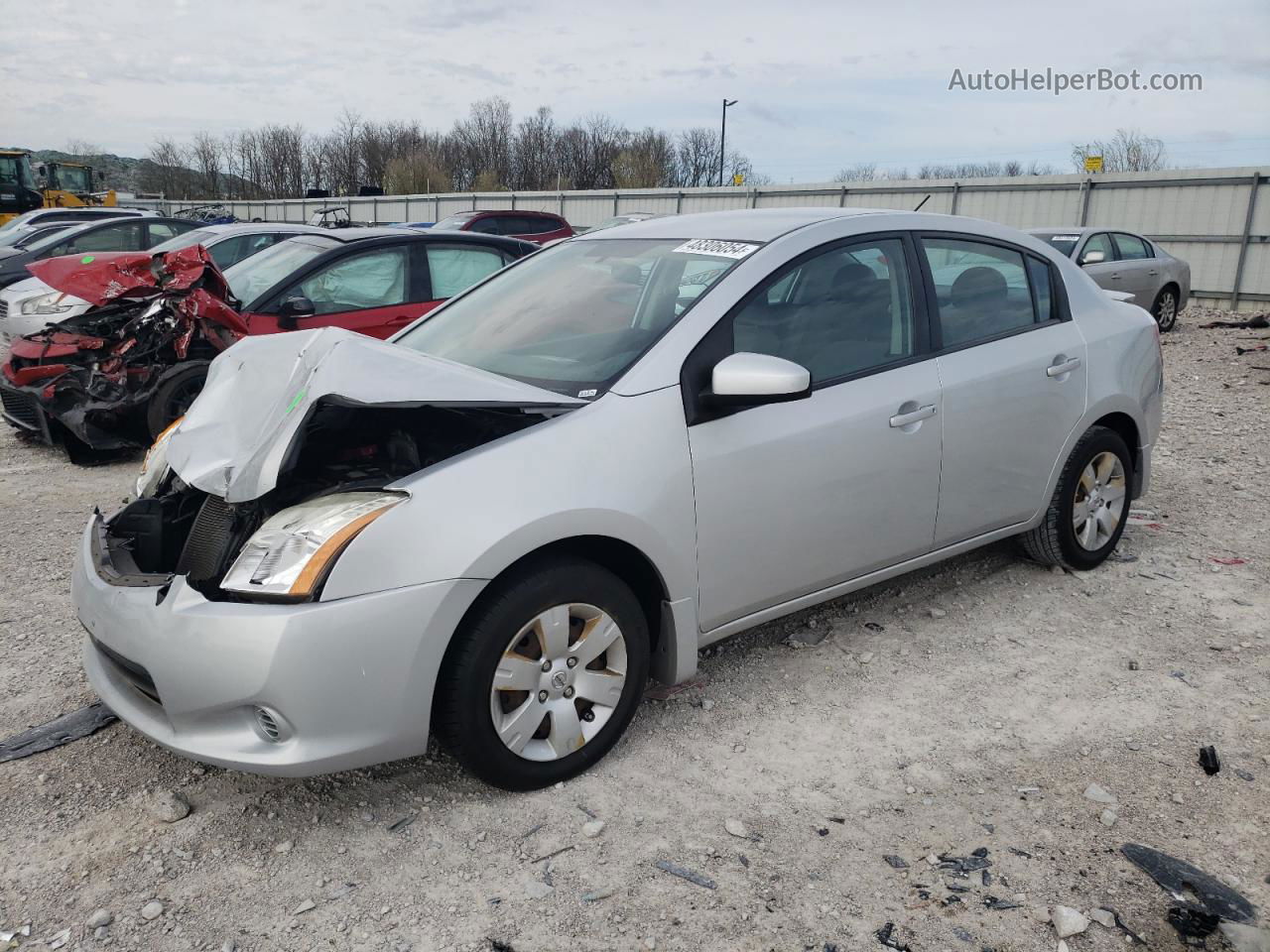 2012 Nissan Sentra 2.0 Серебряный vin: 3N1AB6AP3CL756008