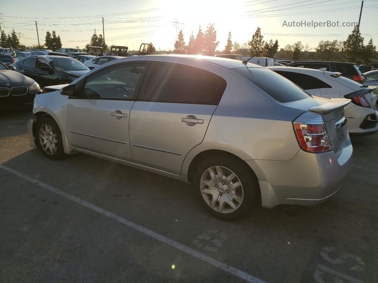 2012 Nissan Sentra 2.0 Серебряный vin: 3N1AB6AP3CL772676