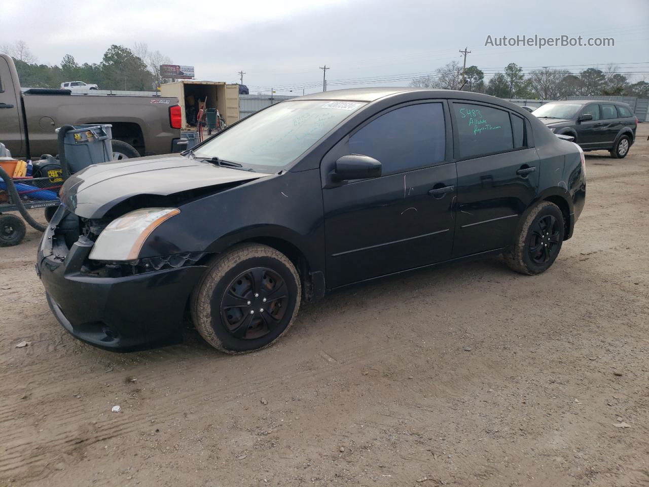 2012 Nissan Sentra 2.0 Черный vin: 3N1AB6AP4CL608966