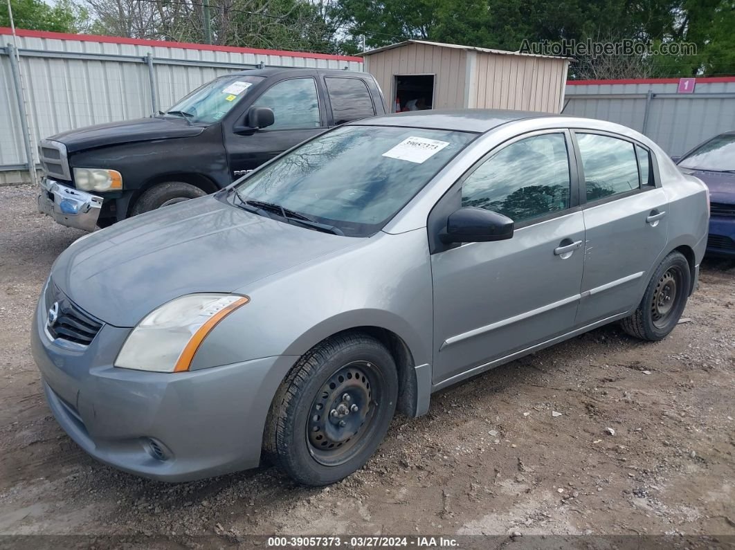 2012 Nissan Sentra 2.0 S Gray vin: 3N1AB6AP4CL610877