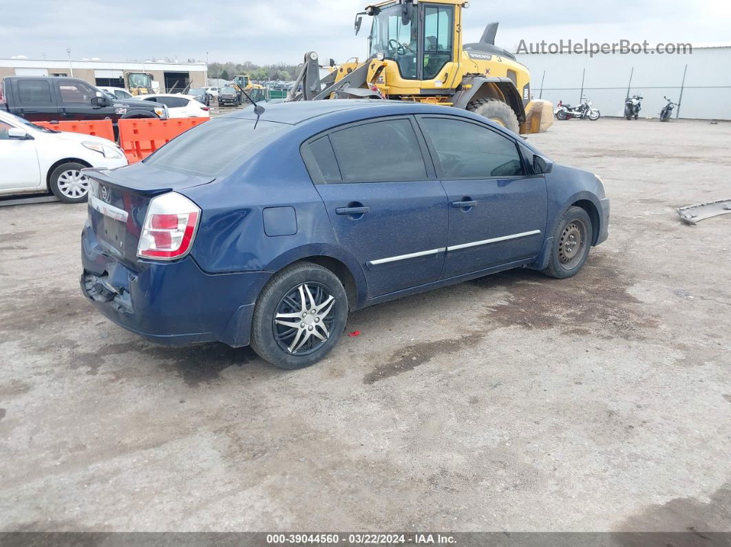 2012 Nissan Sentra 2.0 S Синий vin: 3N1AB6AP4CL660243