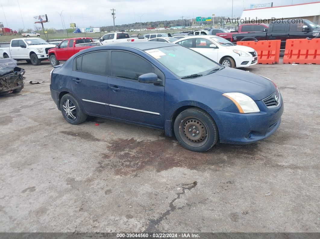 2012 Nissan Sentra 2.0 S Blue vin: 3N1AB6AP4CL660243